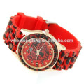 teenage candy color Leopard new band digital bracelet silicone jelly watch